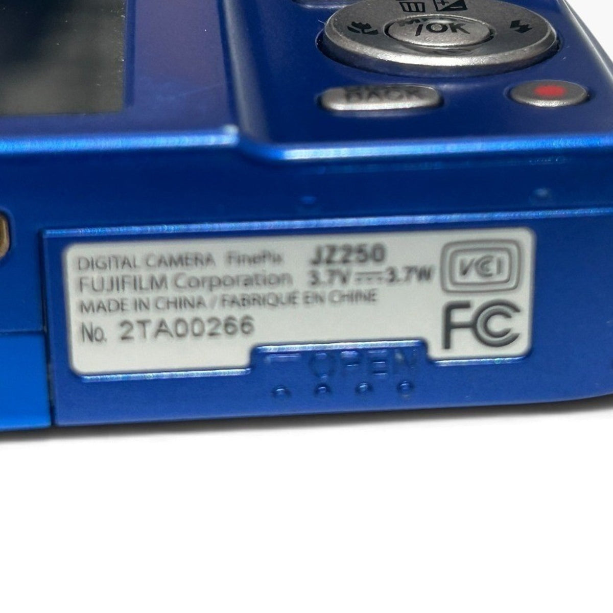 Fujifilm FinePix JZ250 16MP 8x Optical Zoom Blue Digital Camera HD Movie Tested
