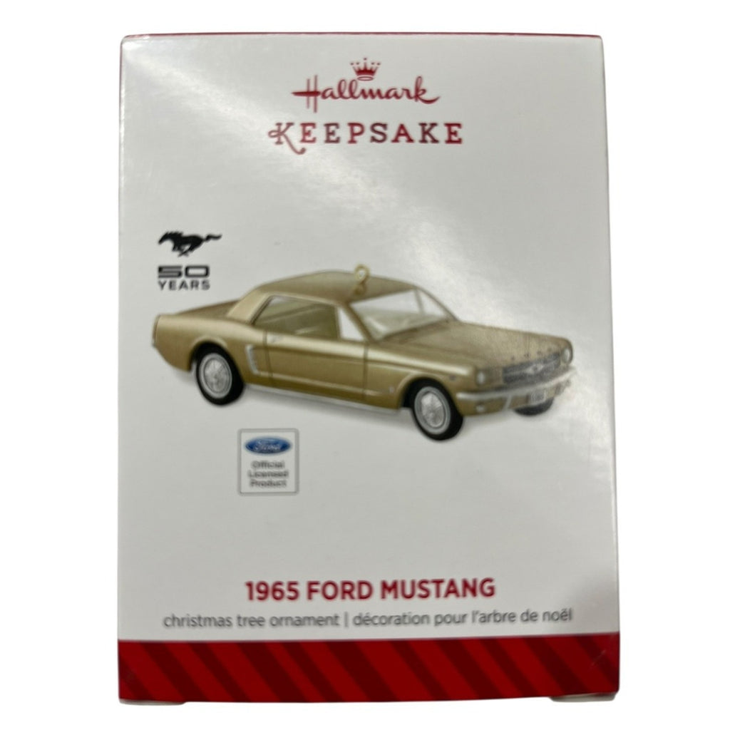 Hallmark Keepsake 1965 Ford Mustang Christmas Ornament 50 Years Gold Diecast