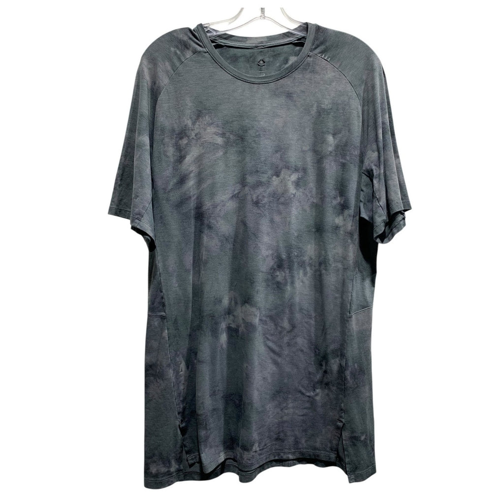 Lululemon Always Agile Short Sleeve Size M  Diamond Dye Asphalt Grey Black