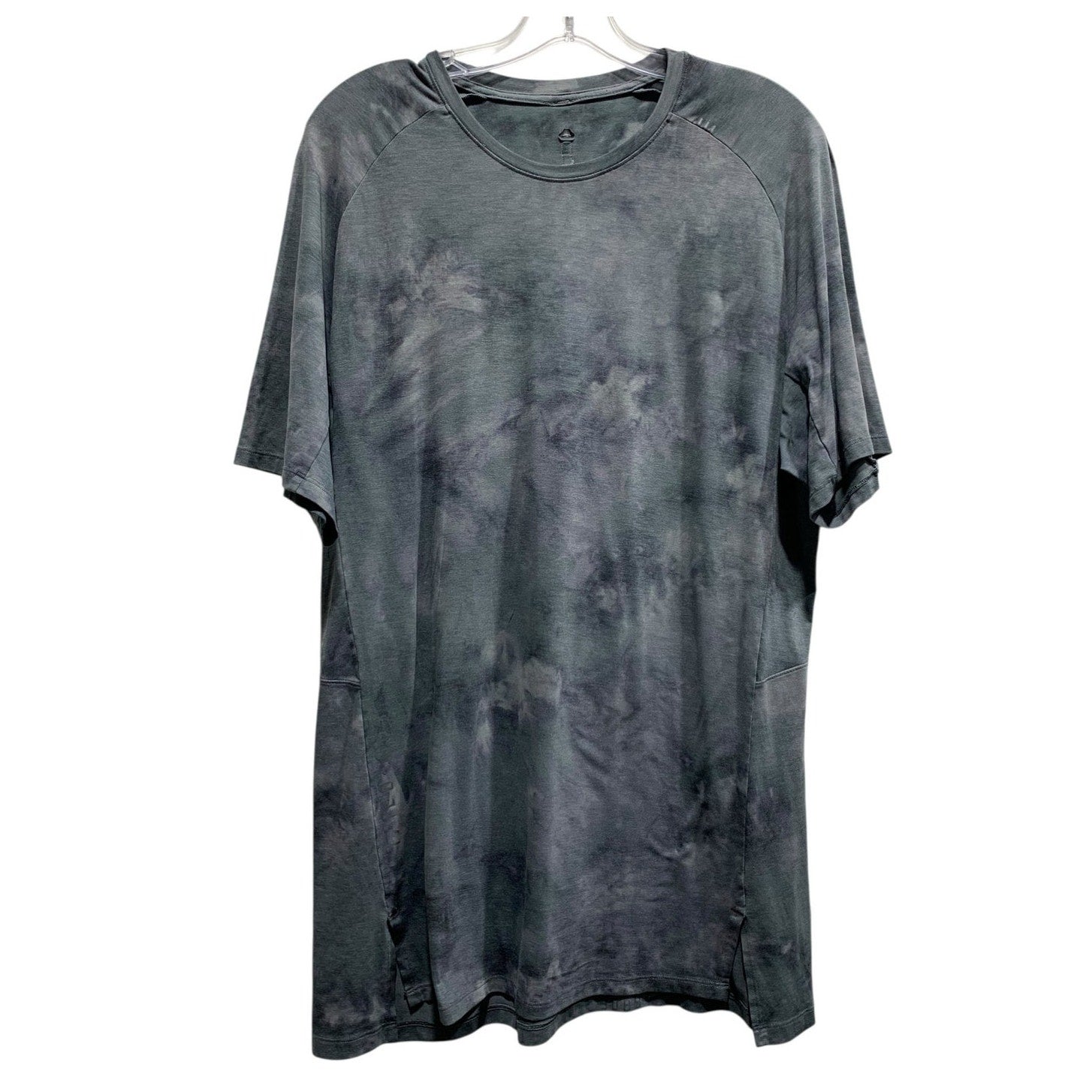 Lululemon Always Agile Short Sleeve Size M  Diamond Dye Asphalt Grey Black