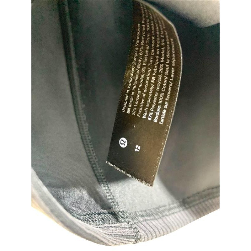 Lululemon Ribbed Softstreme Cropped Tank Top SZ 12