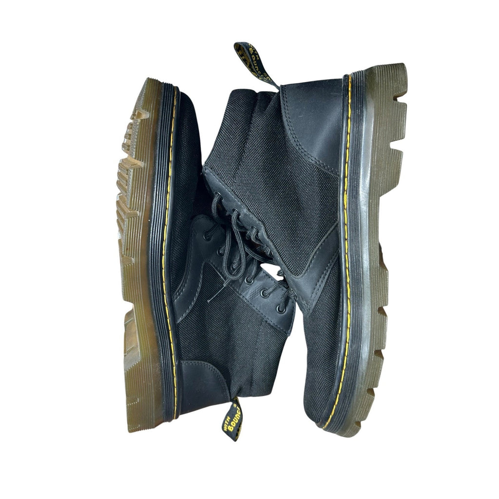 Dr Martens Bonny Tech Black Extra Tough Nylon Ajax Leather Boots Mens 11 W 12