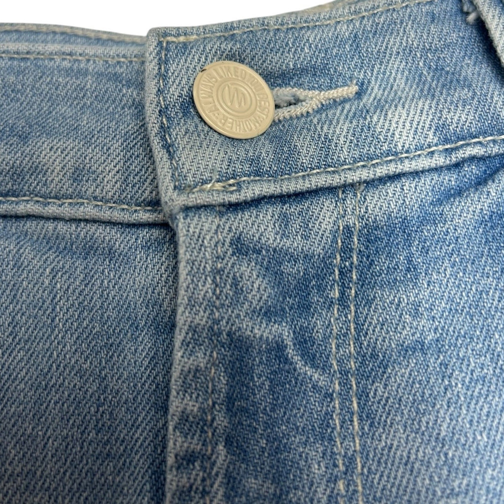 MOTHER High Waisted Tunnel Vision Sneak Jeans Sippin Sweet Tea Light Wash 29