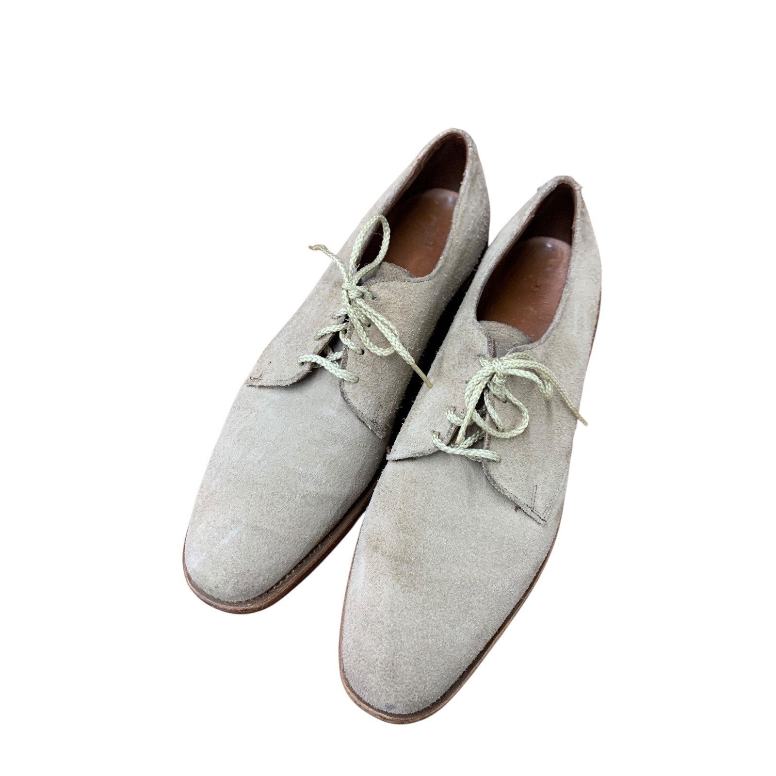 ALLEN EDMONDS MENS TAN BEIGE BOONE OXFORD SUEDE1 Size 10 RR