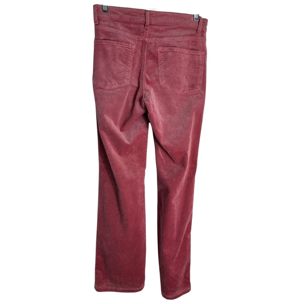 Anthropologie Pilcro The Yaya Mid-Rise Corduroy Crop Flare Jeans Pink 27
