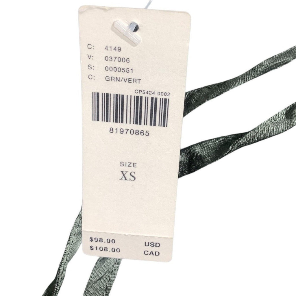 Daily Practice Anthropologie Green Cargo Wide Leg Knit Pants XS New with Tags
