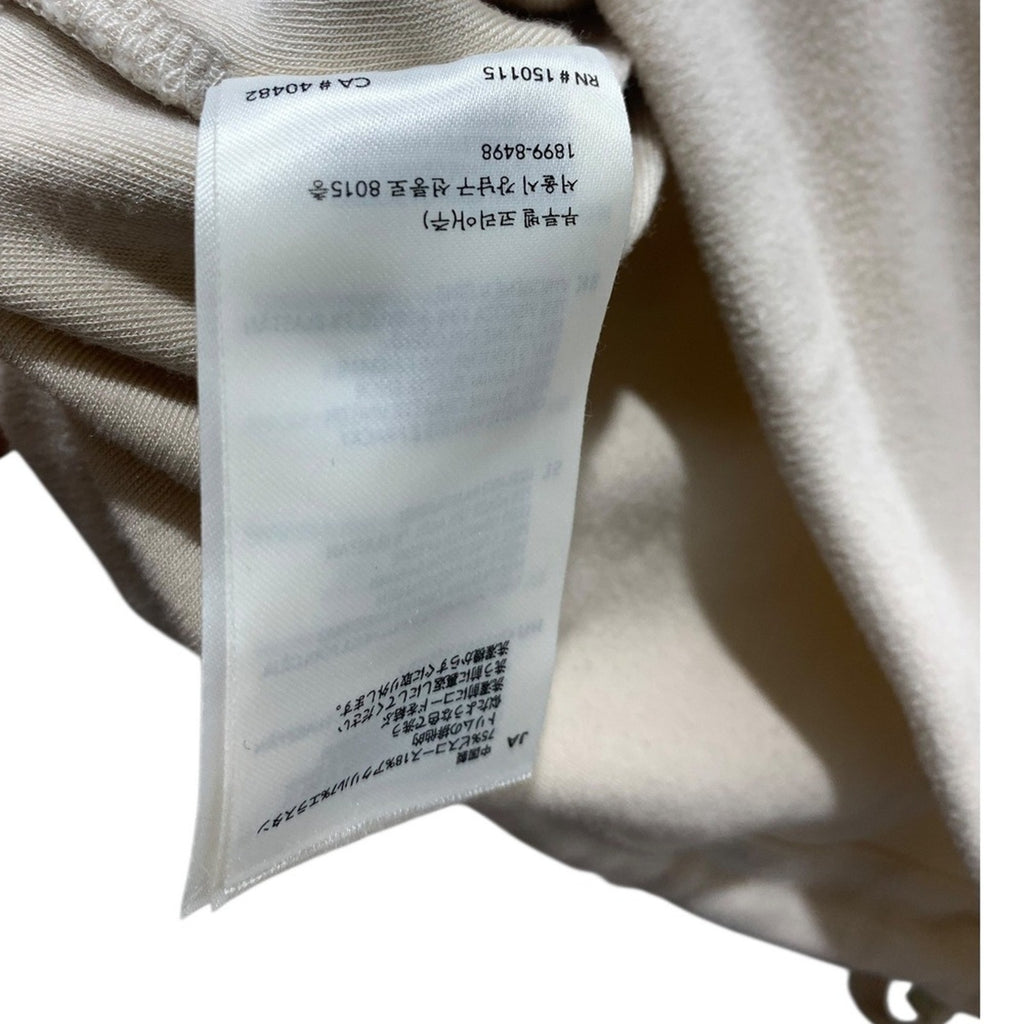 Varley Portland High Neck Midlayer Restore Jersey Pullover Cream XS  Drawstring