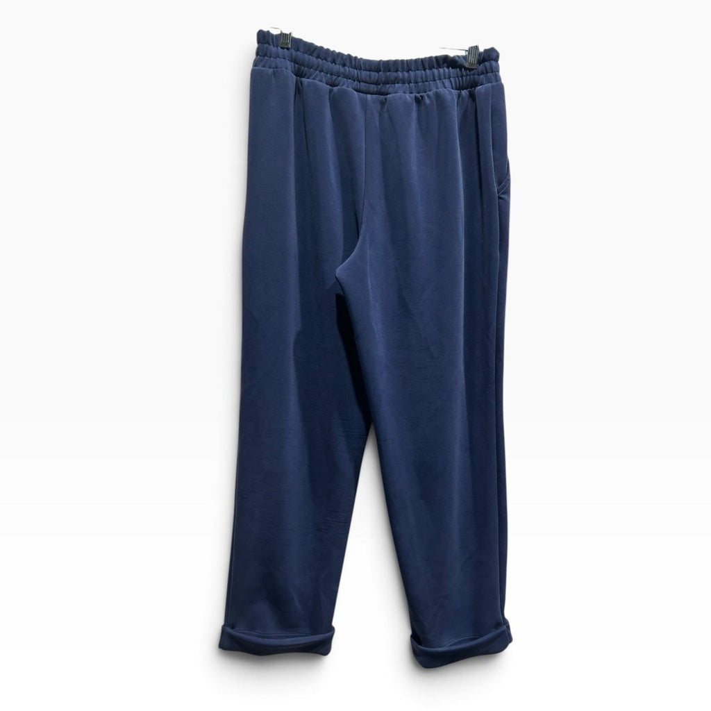 Bailey 44 Navy Blue Mock Neck Soft Knit Modal Sweatshirt & Pants Set small