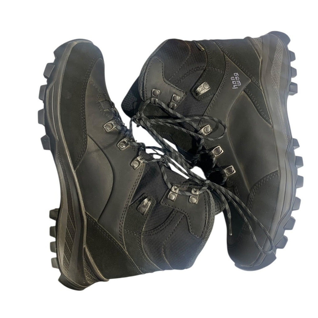 HANWAG Men's Black Leather Gore-Tex Hiking Boots Vibram Sole