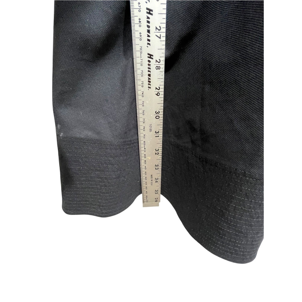 Alexander Wang Black Cotton Cutout Tie Waist Shirt Dress Size 2 Long Sleeve