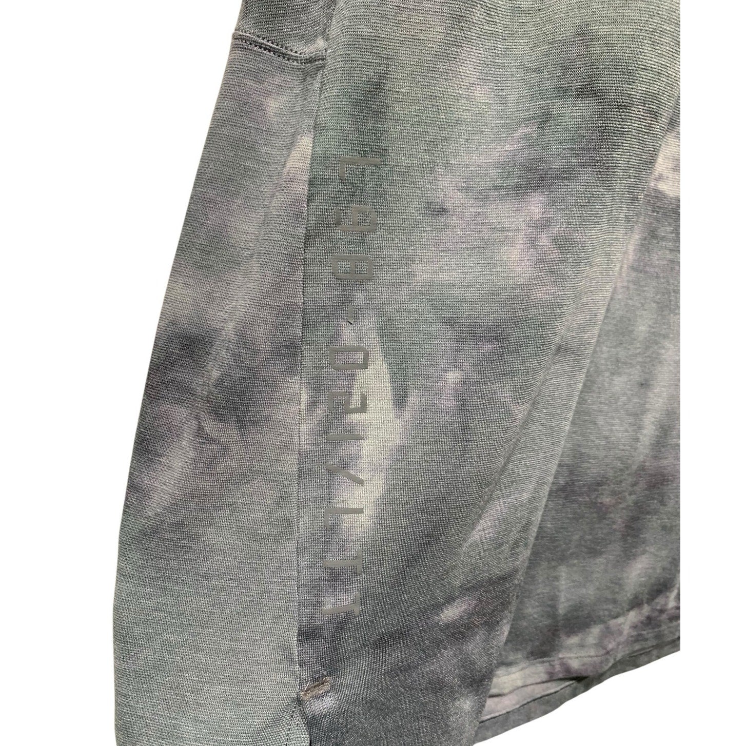 Lululemon Always Agile Short Sleeve Size M  Diamond Dye Asphalt Grey Black