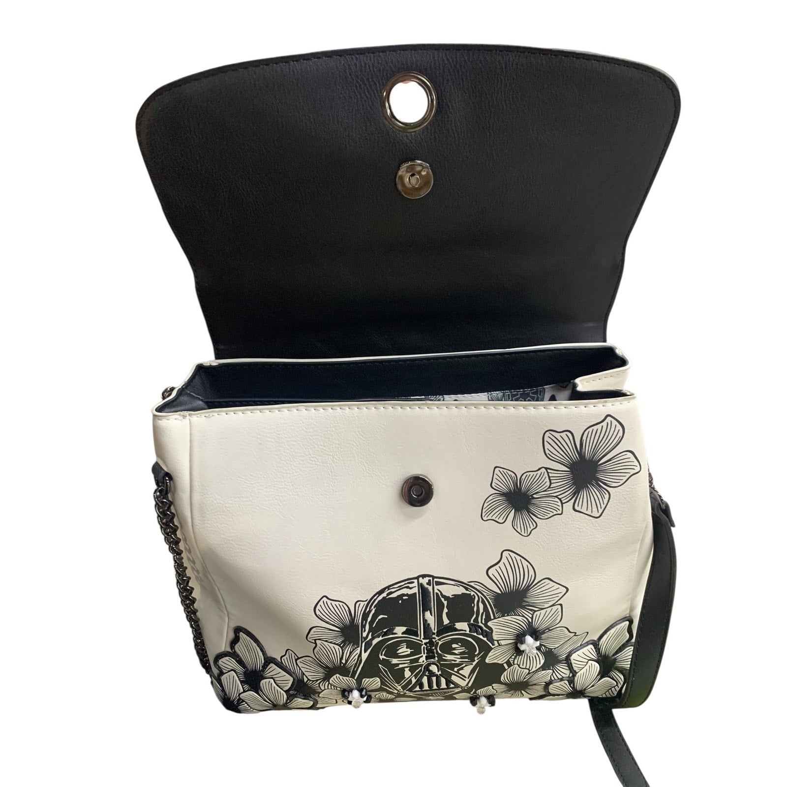 Star Wars Darth Vader Floral Satchel Top Handle Shoulder Bag Purse