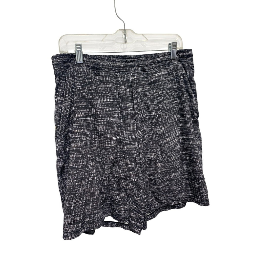 Lululemon Pace Breaker Short *Liner 9" In All Court Texture White Black SZ Large