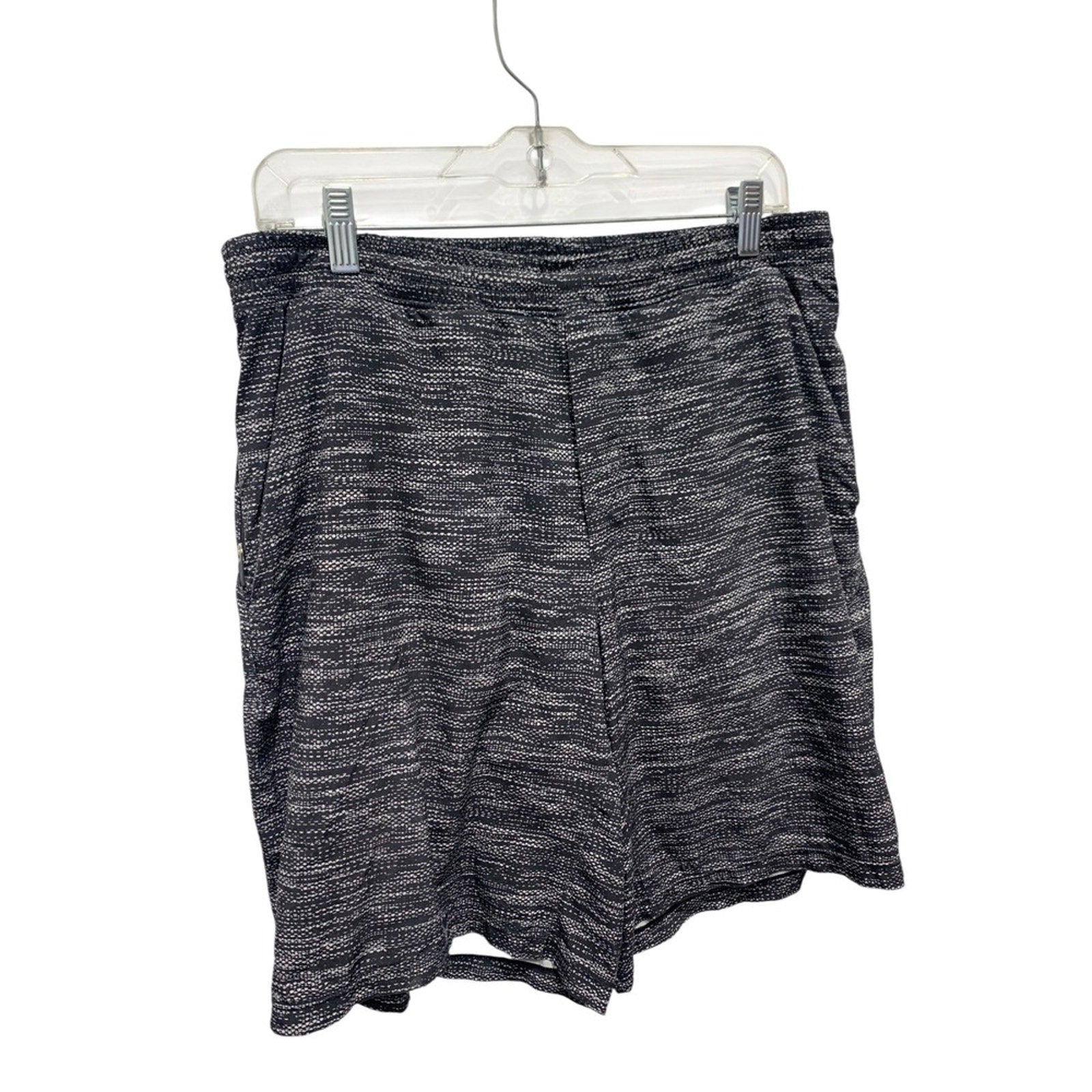 Lululemon Pace Breaker Short *Liner 9" In All Court Texture White Black SZ Large