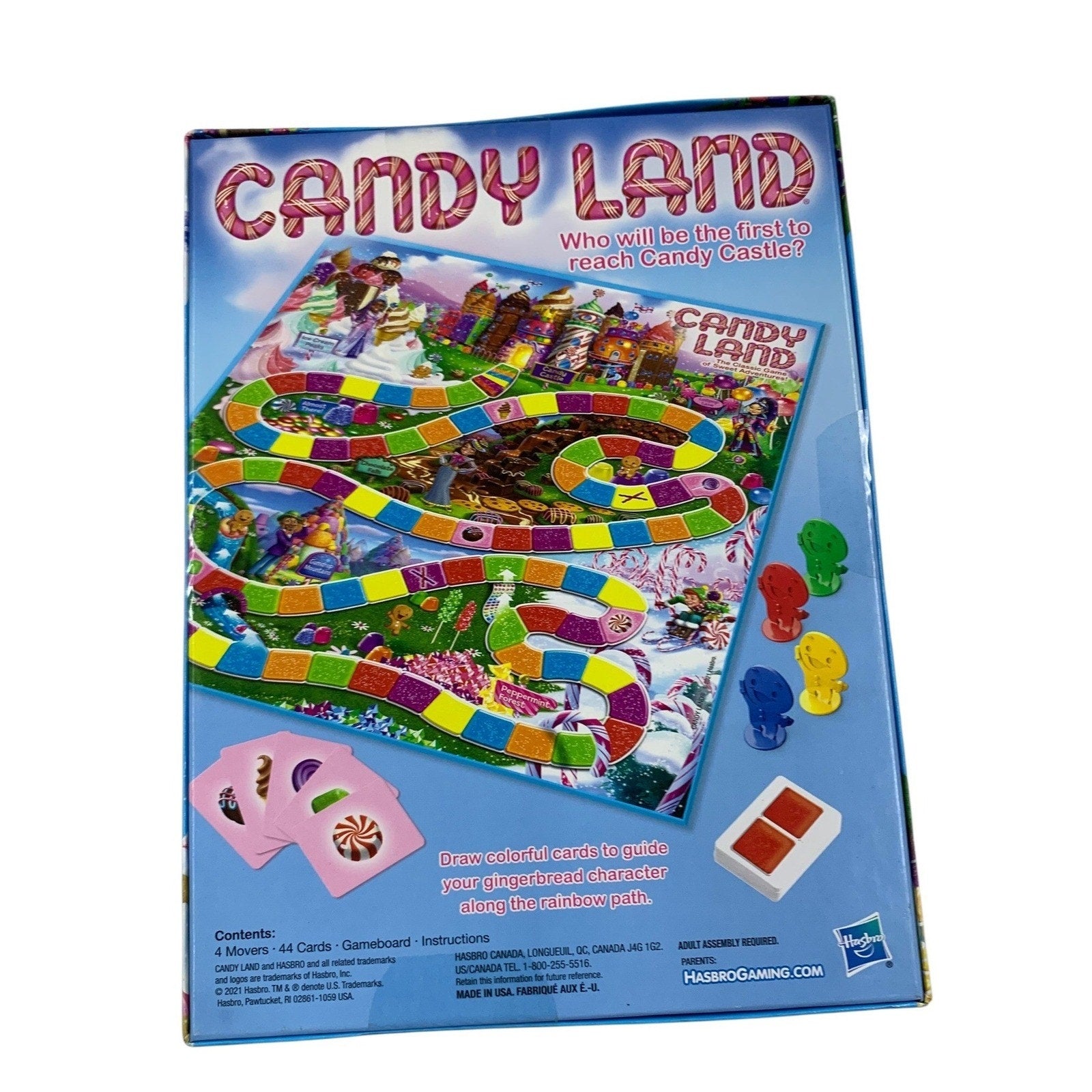 Hasbro Candy Land Board Game 2021 Classic Sweet Adventures Kids Game A4813