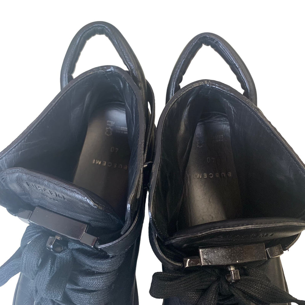 BUSCEMI Men's Sneaker Leather in Black SZ 7