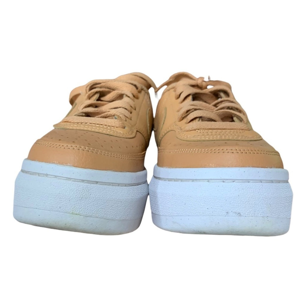 Nike Court Vision Alta Women's Sneakers Brown Tan Accents Platform Shoes  SZ 7.5