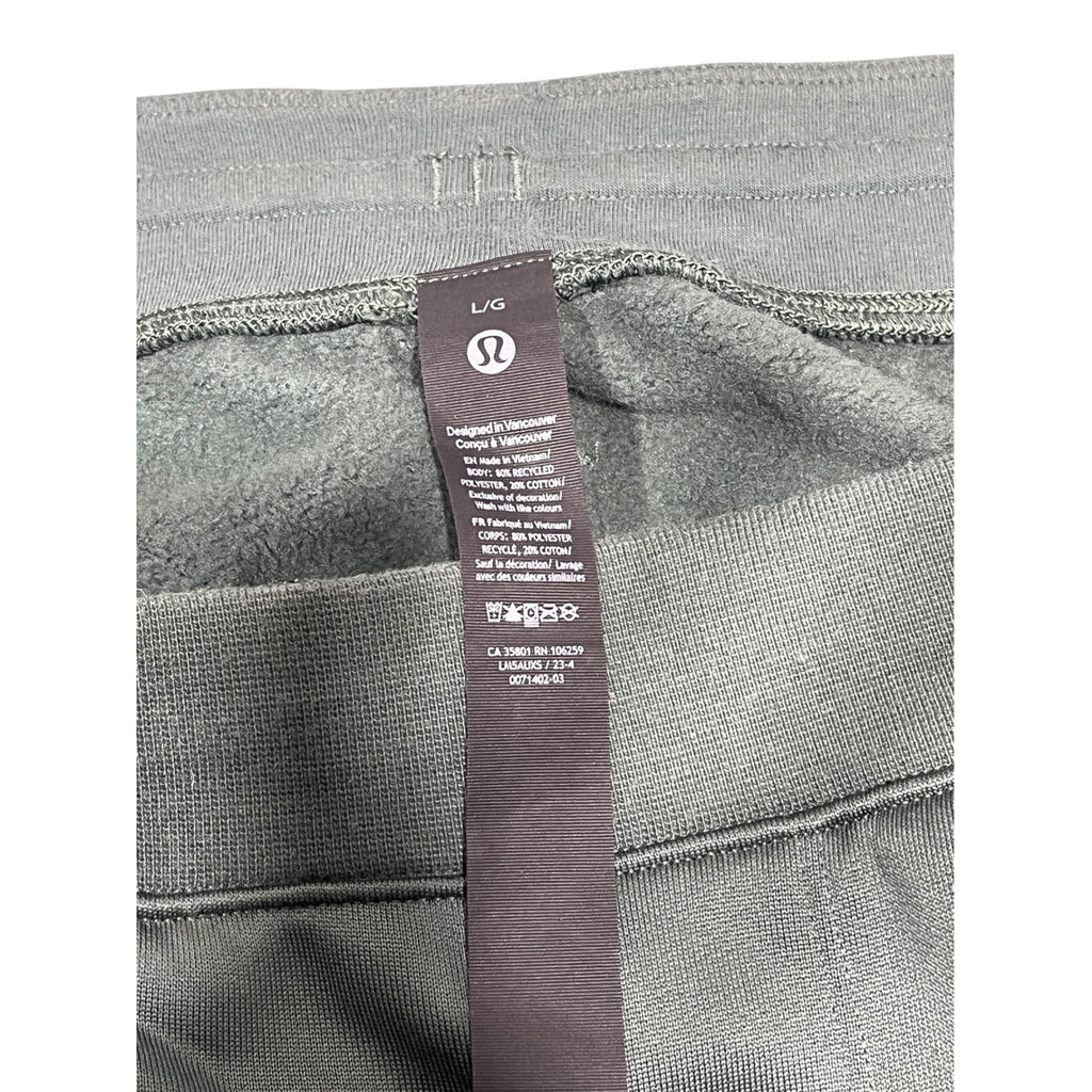 Lululemon Fleece Train Track Pant Dark Fir Green Mens Large DKFR Joggers