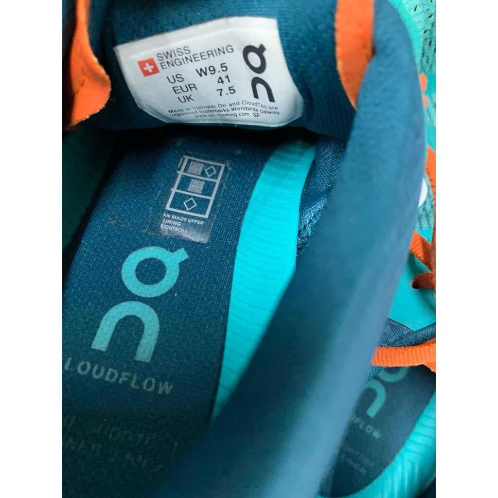 On Cloud 5 Atlantis Flame Blue Orange Swiss Engineered Women’s 9.5 Running