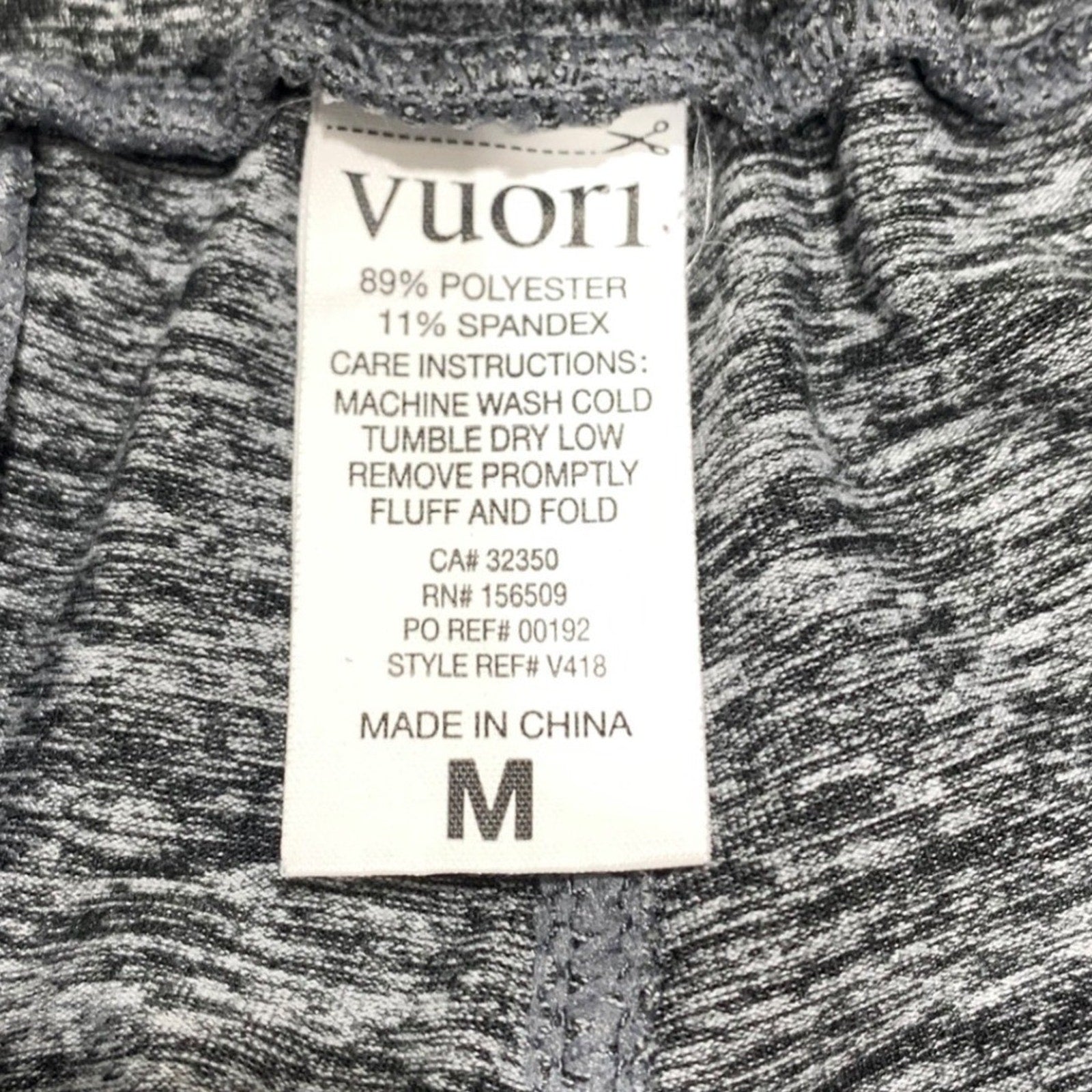 Vuori Ponto Performance Pant Mens Medium Charcoal Heather Grey V418 Joggers