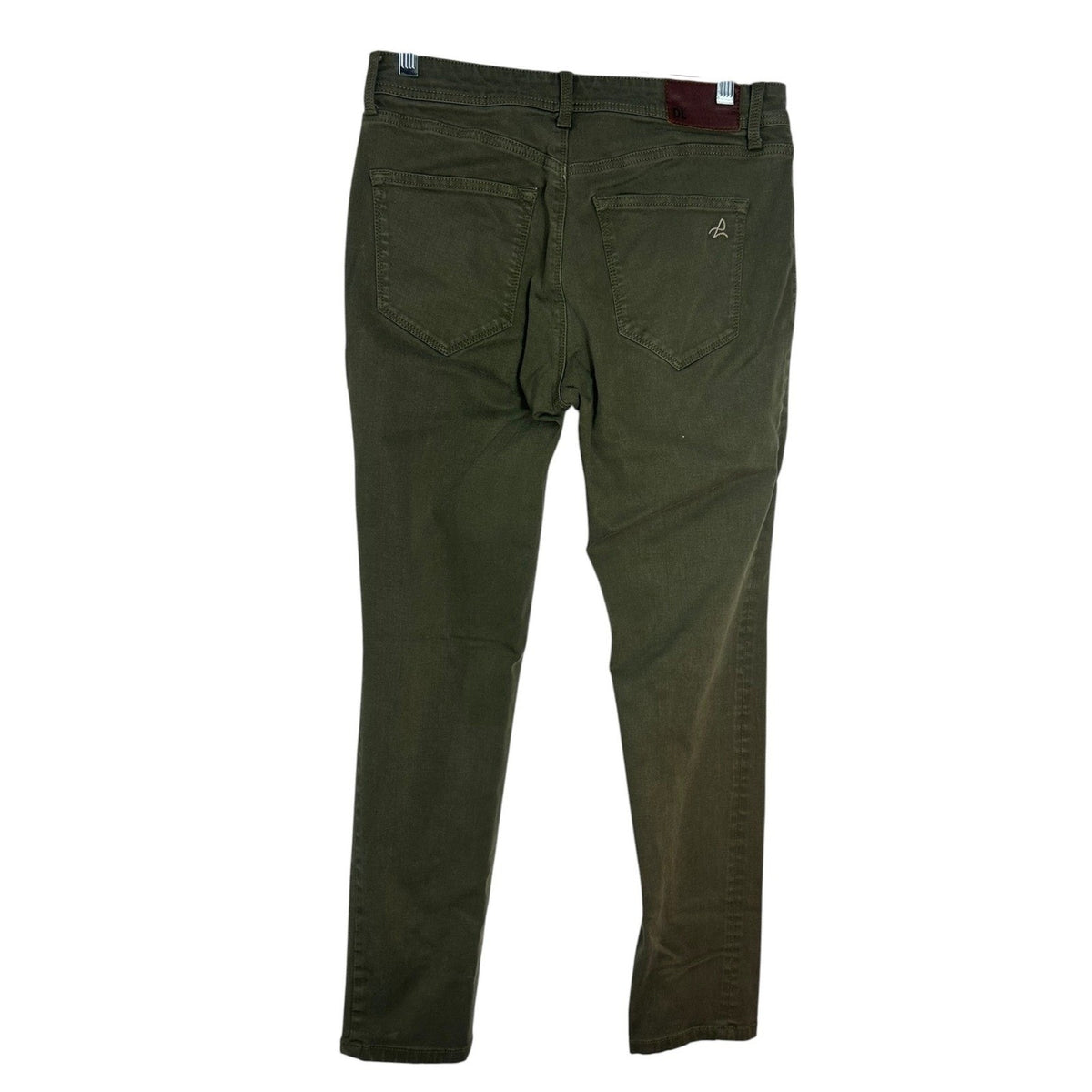 DL1961 Nina High Rise Skinny Pants Olive Green 4-Way Stretch Size 31 UTILITY MIN