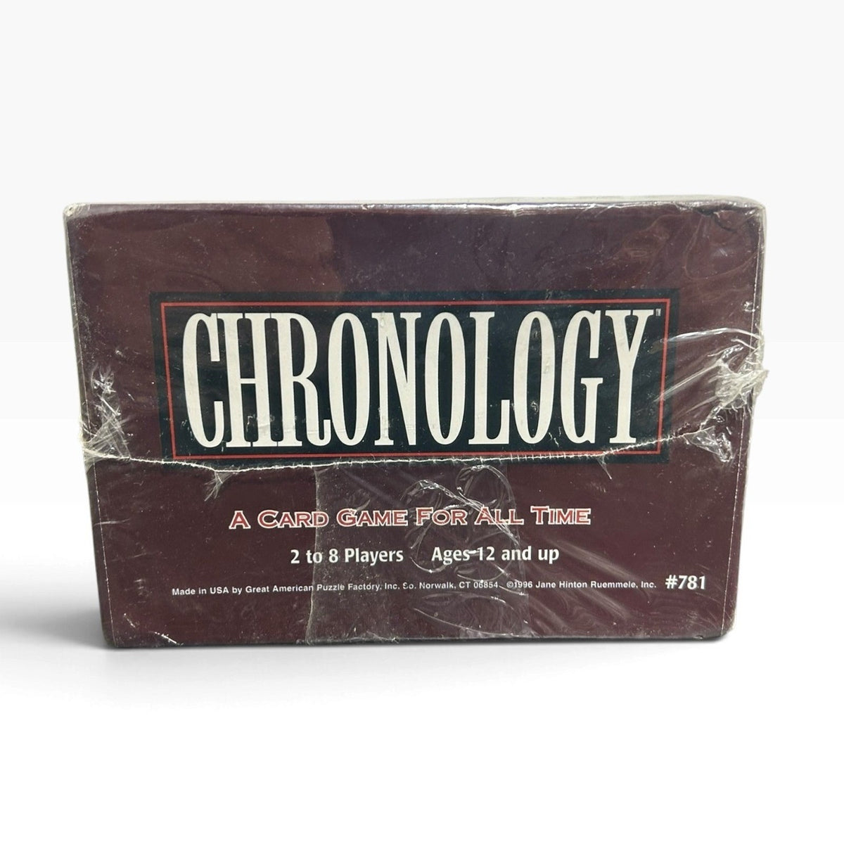 Vintage 1996 Chronology Card Game Great American Puzzle Factory Sealed #781