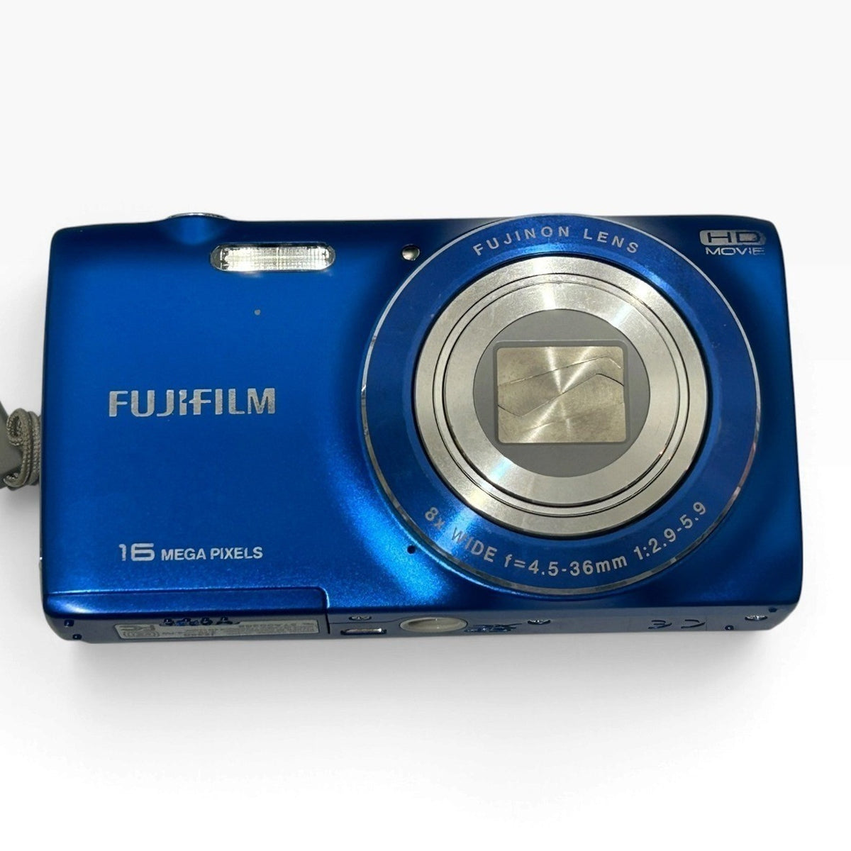 Fujifilm FinePix JZ250 16MP 8x Optical Zoom Blue Digital Camera HD Movie Tested