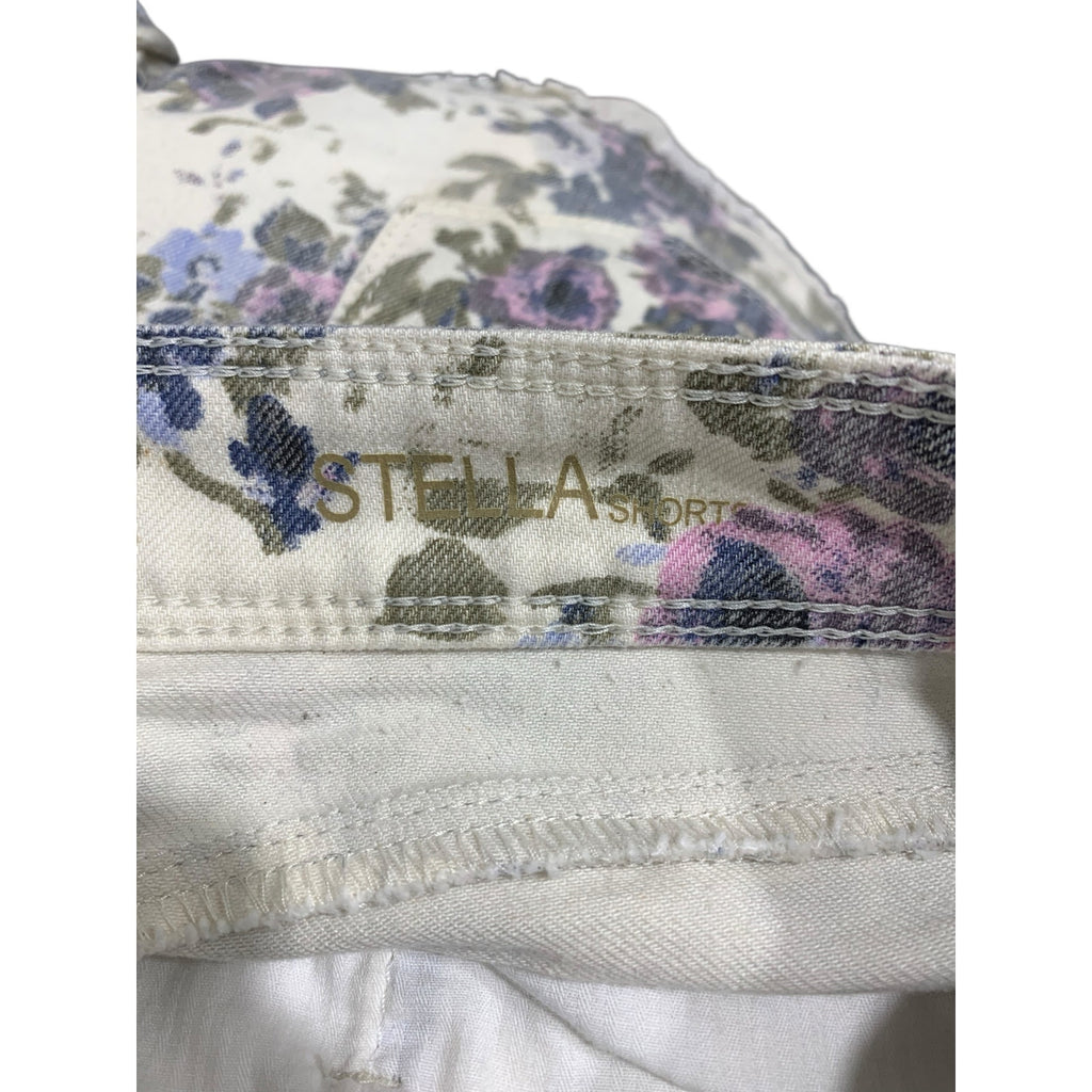 DL1961 Stella Shorts size 30 Katniss Floral Denim Ivory blue summer short