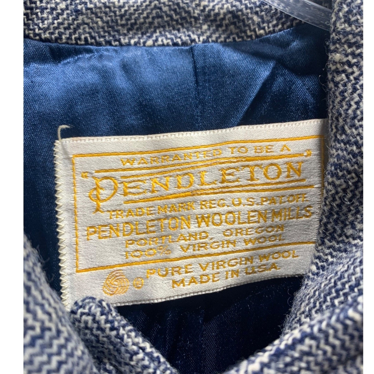 Vintage Pendleton Women's Size 10 Gray 100% Virgin Wool Long Coat Made USA