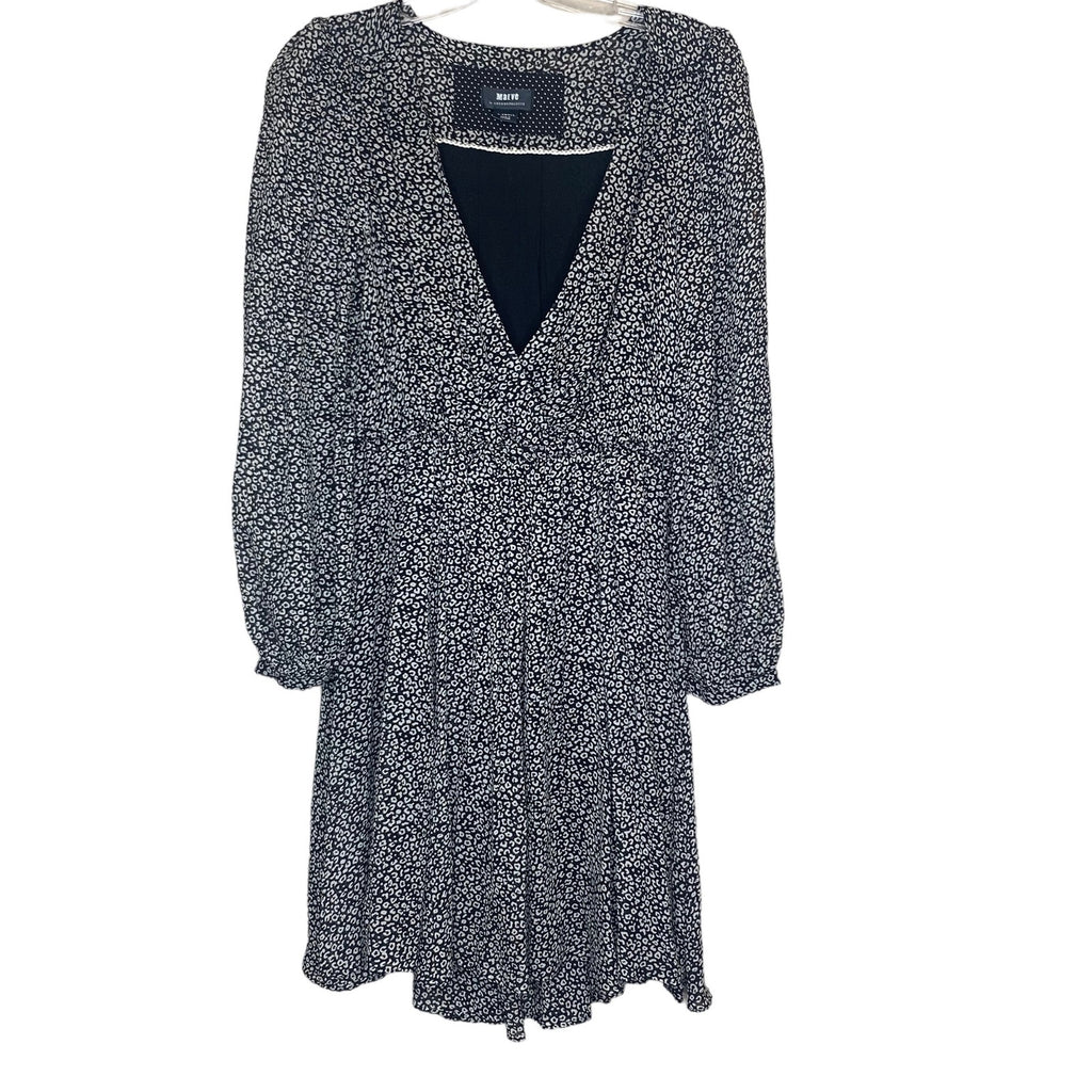 Maeve Faux Wrap Carolyn Animal Print Elastic Waist Boho Y2K