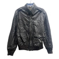 Vtg Sportys Pilot Shop A-2 Leather Bomber Brown Goatskin Flight Jacket 42-L