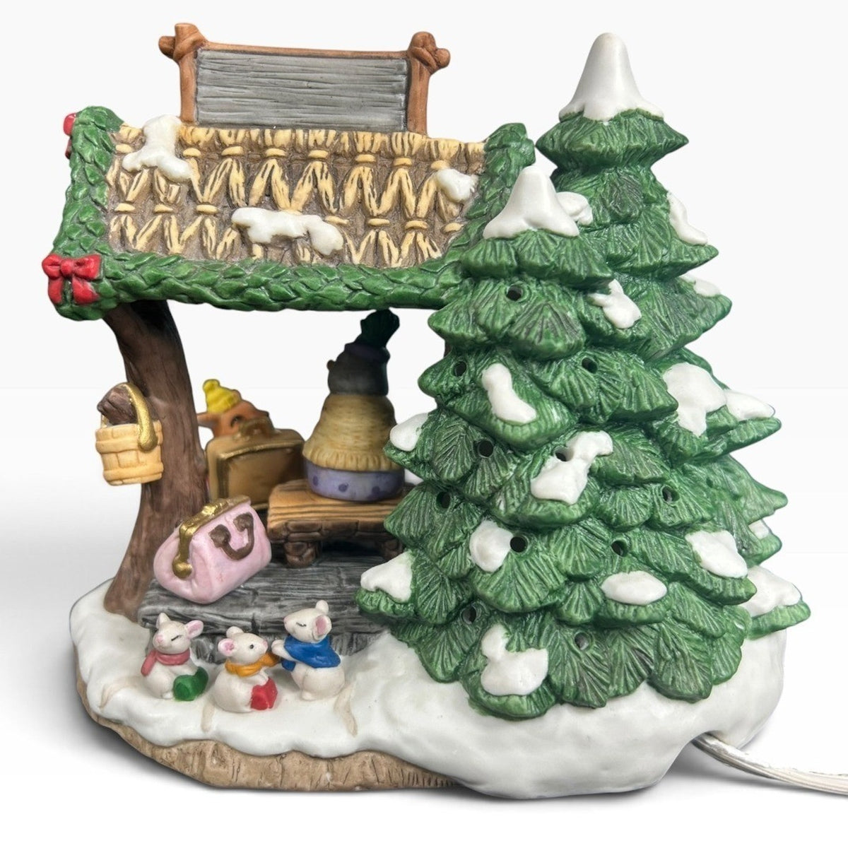Fitz and Floyd Whistlestop Junction Train Stop Enchanted Forest 19/790 1994