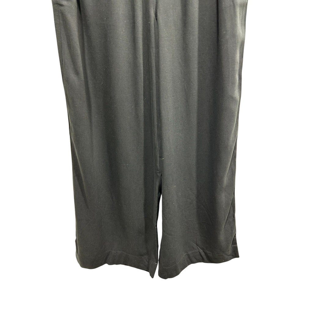 Madewell Women Black Smocked Elastic Waist Wide Leg Pull On Pants NH252 MP