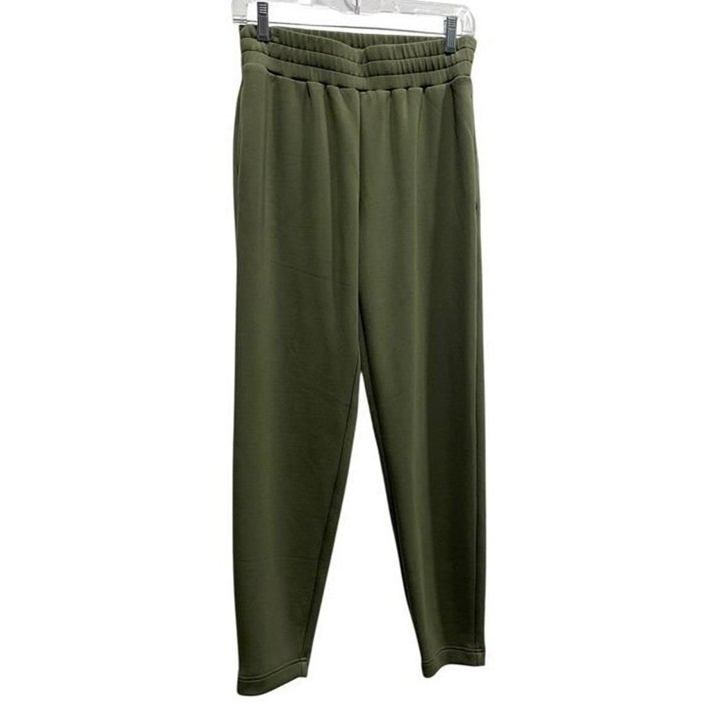 Varley DoubleSoft Varley Slim Pant 25" Olive Green High Rise Sweatpants Small