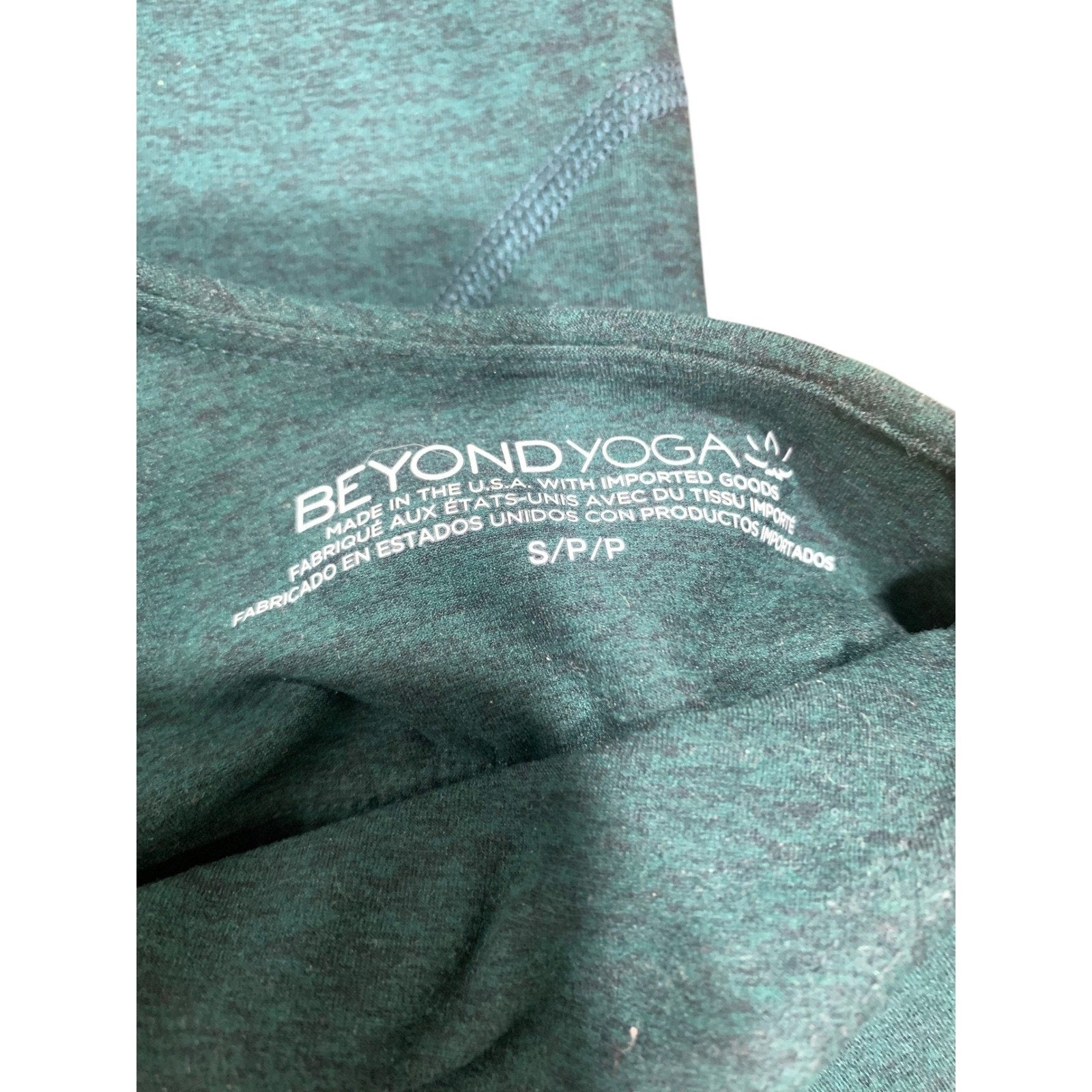 Beyond Yoga 3-Piece Set – Dark Spruce Green Heather Spacedye size small active