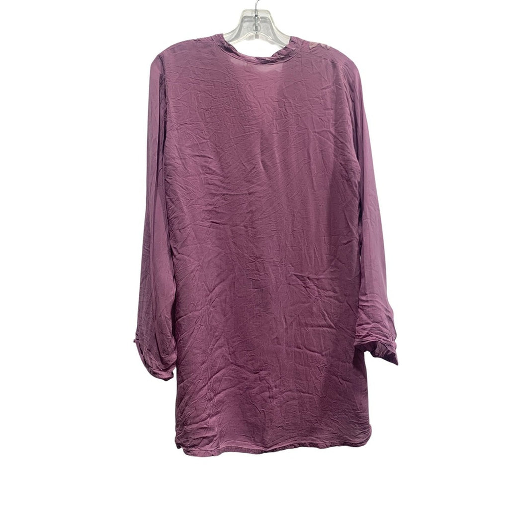 Johnny Was Embroidered Tunic Top S Small Floral Bohemian Blouse Pullover