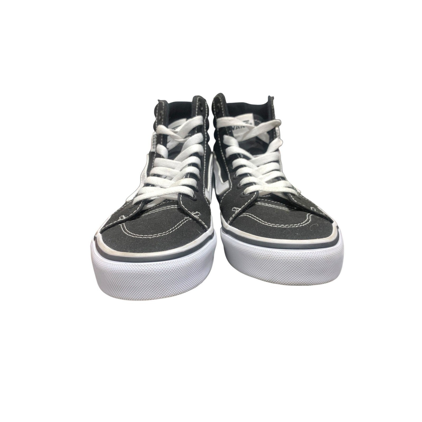 Vans Sk8-Hi Black White High Top Canvas Sneakers Womens 8 Mens 6.5 VN000D5IB8C