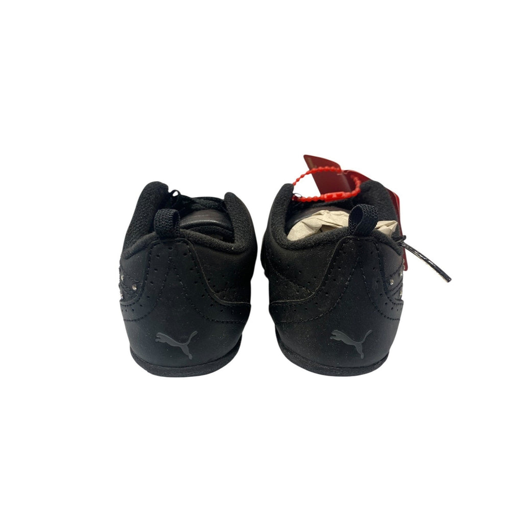 Puma Sela Diamond Toddler Sneakers Black Dark Shadow Rhinestone 347254 01 10C