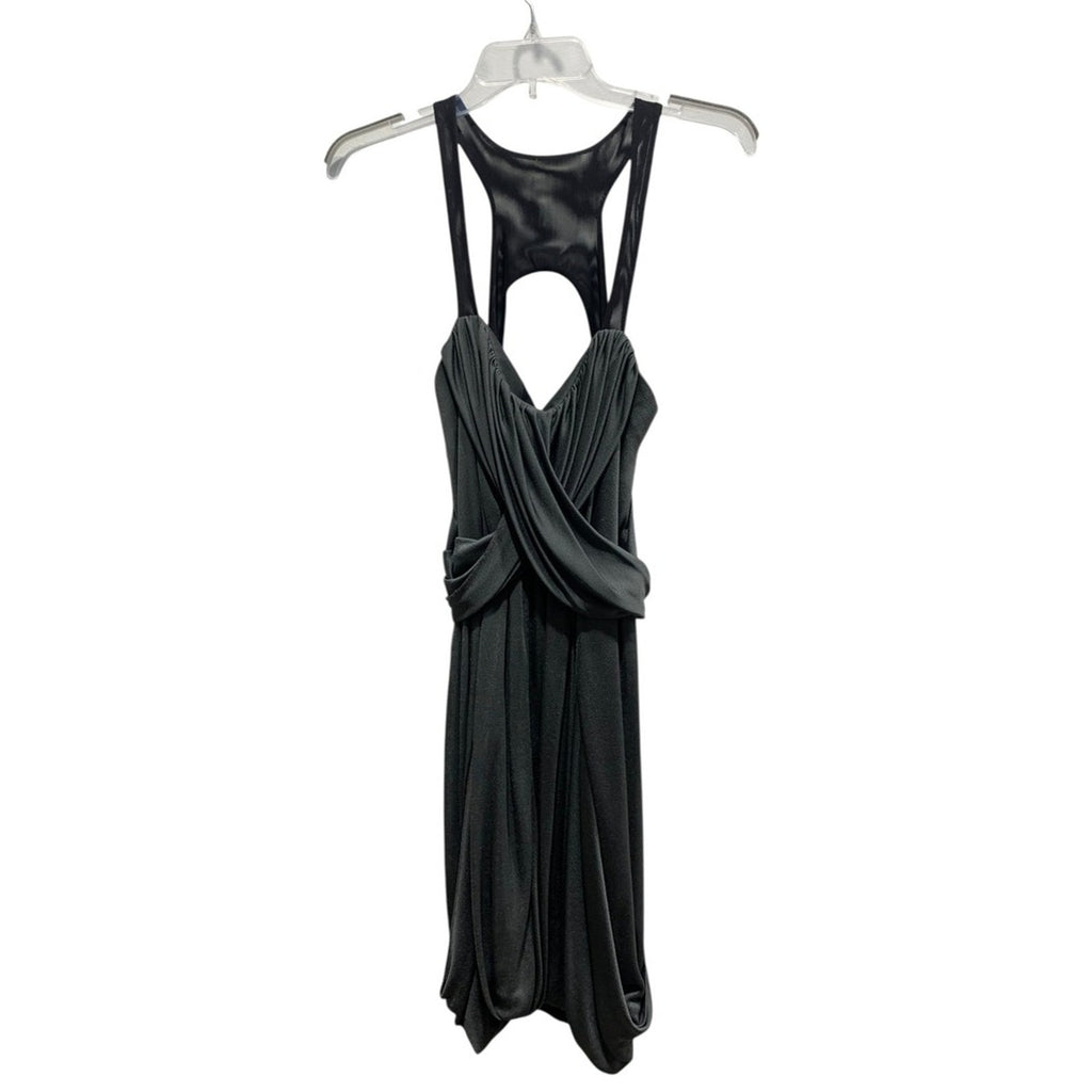 Rag and Bone Draped Mesh Strap Grey and Black Dress Women Size 6