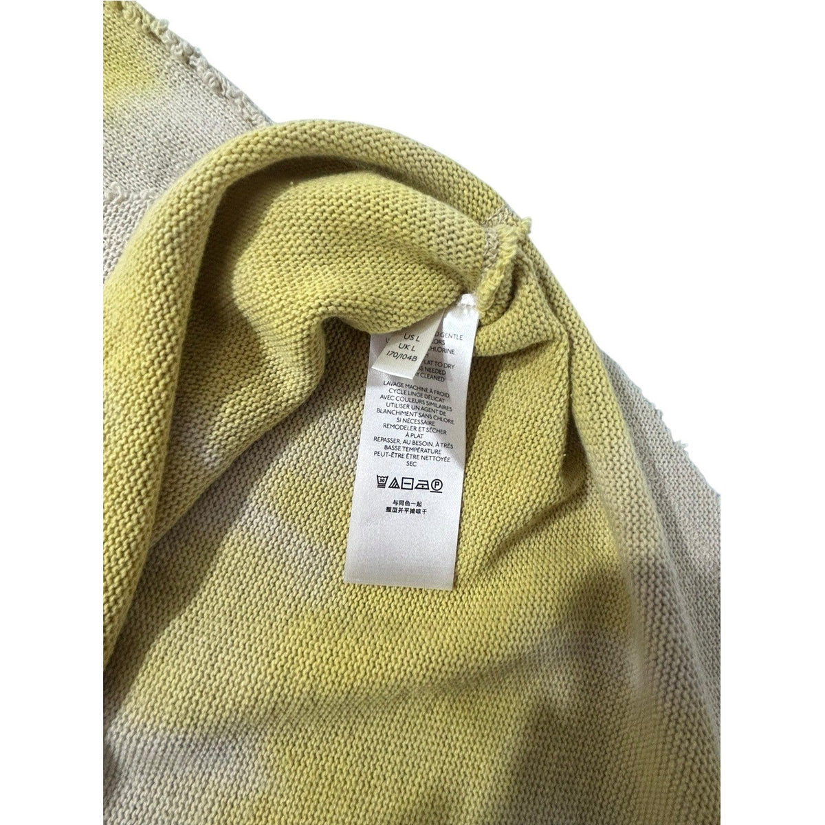 We The Free Free People Come And Get It Washed Top Khaki Yellow L OB1240838 fall