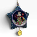 Jim Shore Heartwood Creek 2014 Annual Ornament Starring Santa Star Diorama