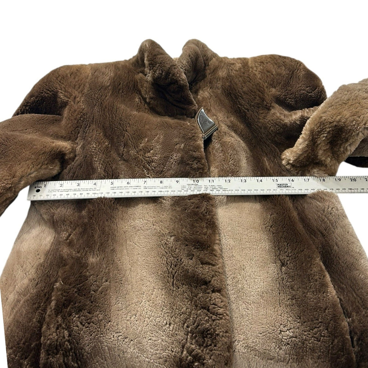 Benzing Furs Vintage Sheared Beaver Fur Coat Brown Gradient Large mob wife lux