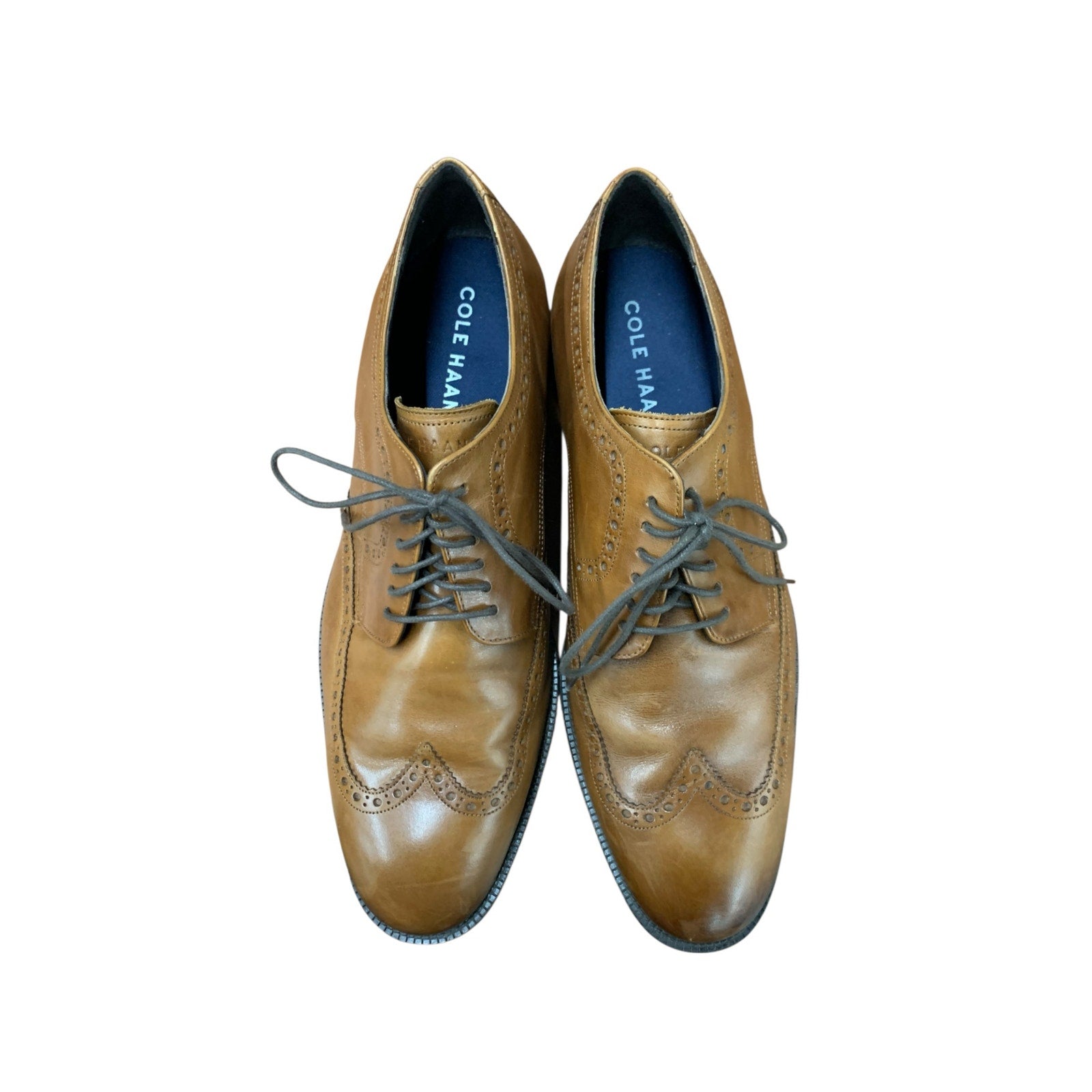 Cole Haan Modern Essentials Wingtip Oxfords SIZE 11 Brown British Tan