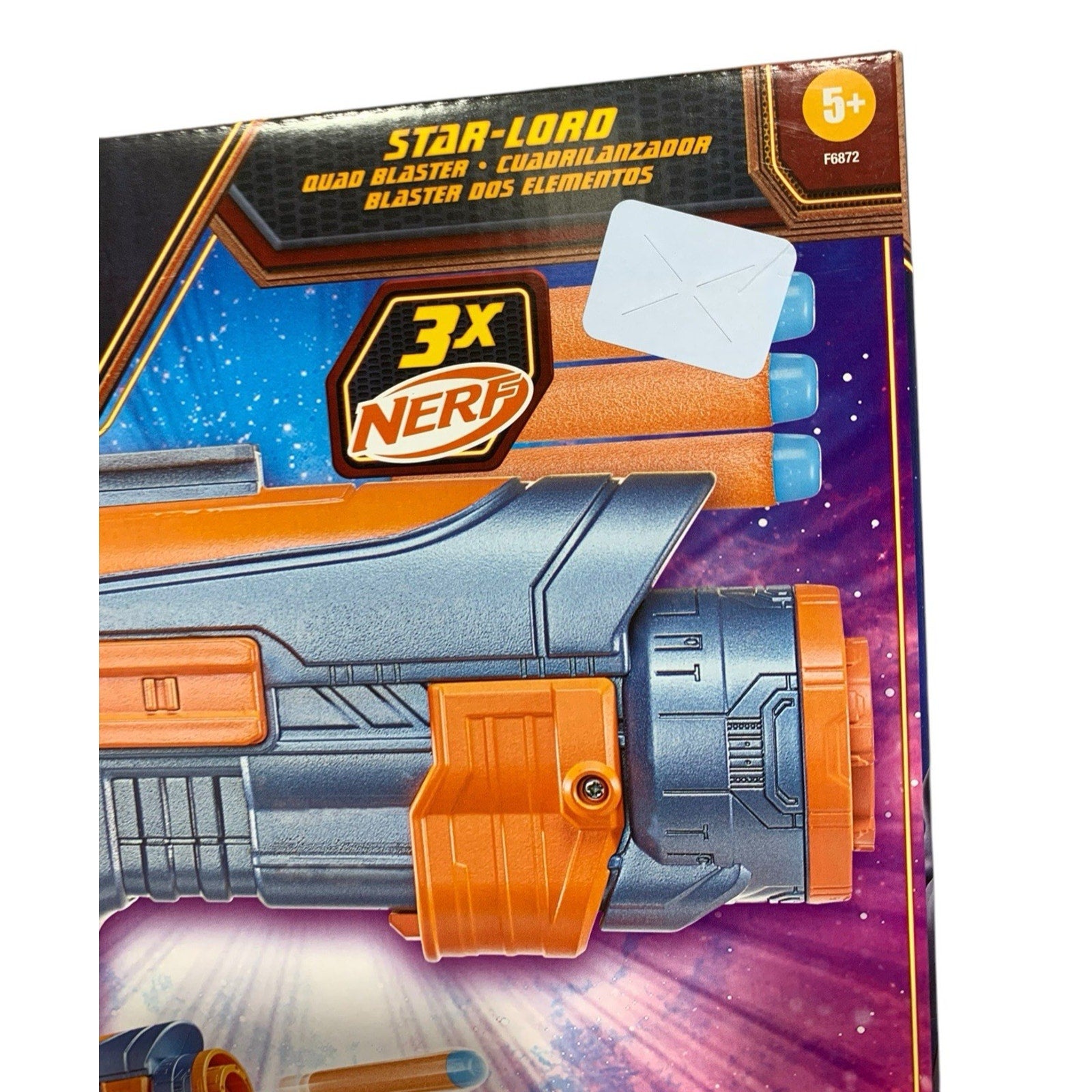 NERF Marvel Studios' Guardians of the Galaxy Vol. 3 Star-Lord Quad Blaster Toy