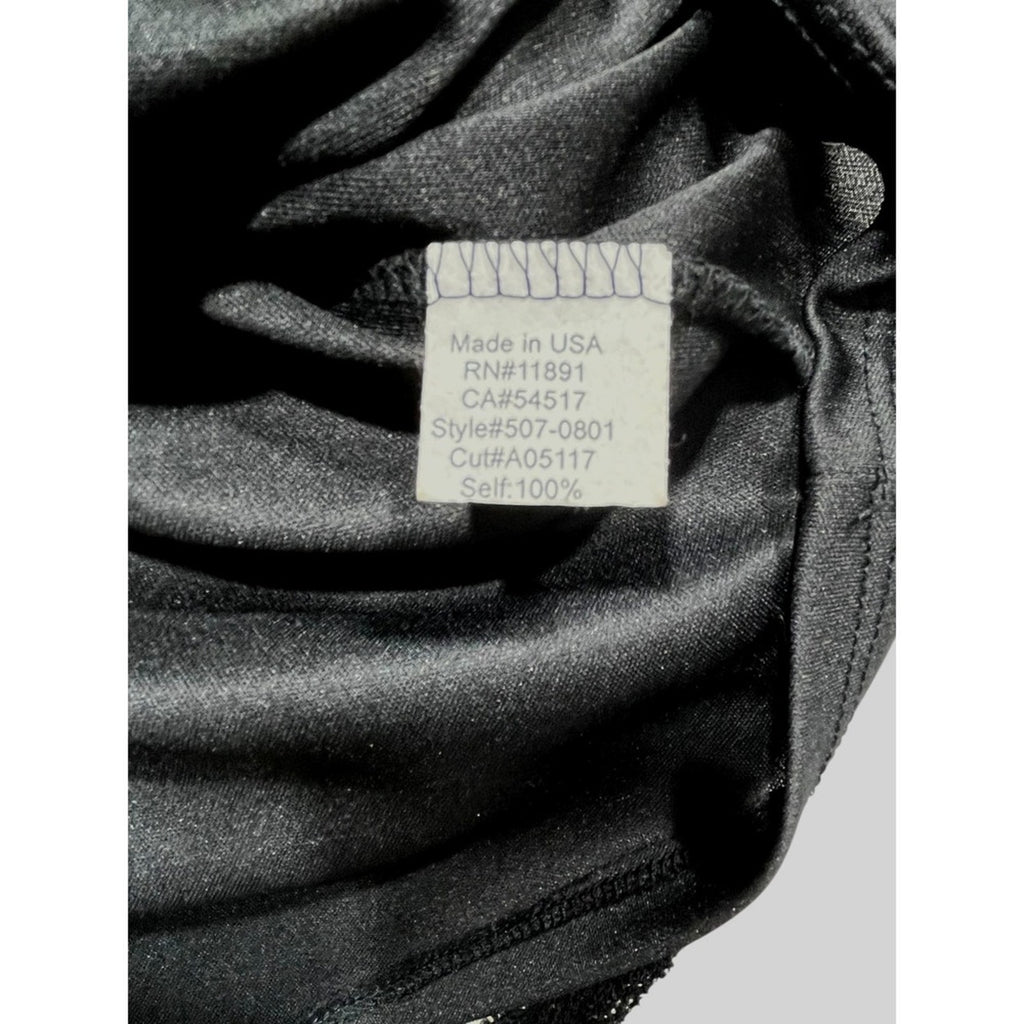 BAILEY44 Black Faux Leather & Sparkle Panel Sleeveless Shift Dress Size M