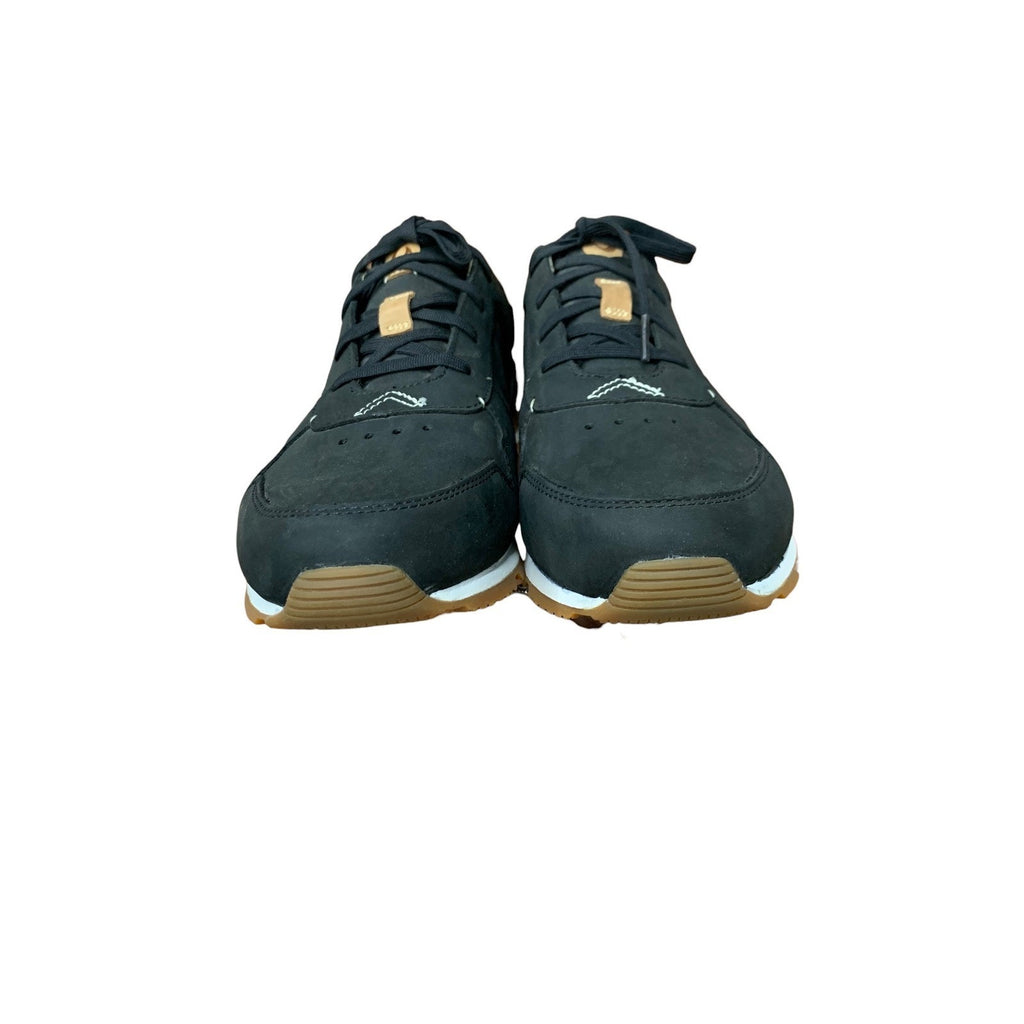 OluKai Huaka'I Li Mens Black Leather Sneakers Casual Shoes Comfort Size 11