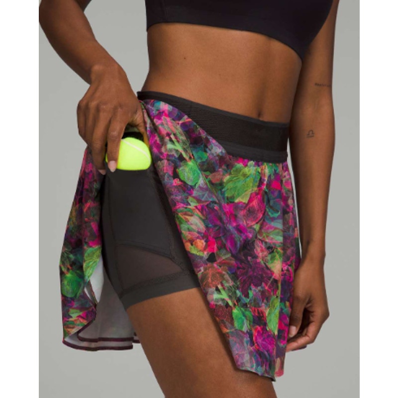 Lululemon Court Rival High-Rise Skirt *Long Vivid Floral Tone Multi sz 4