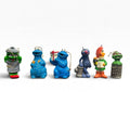Vintage 1977 Sesame Street Muppets Christmas Ornaments Lot Cookie Monster Oscar