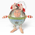 Dept 56 Patience Brewster Krinkles Mrs Jingle Bell Christmas Ornament Silver