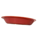 Vintage Pyrex 909 Red White Milk Glass 9 Inch Round Pie Plate Baking Dish USA